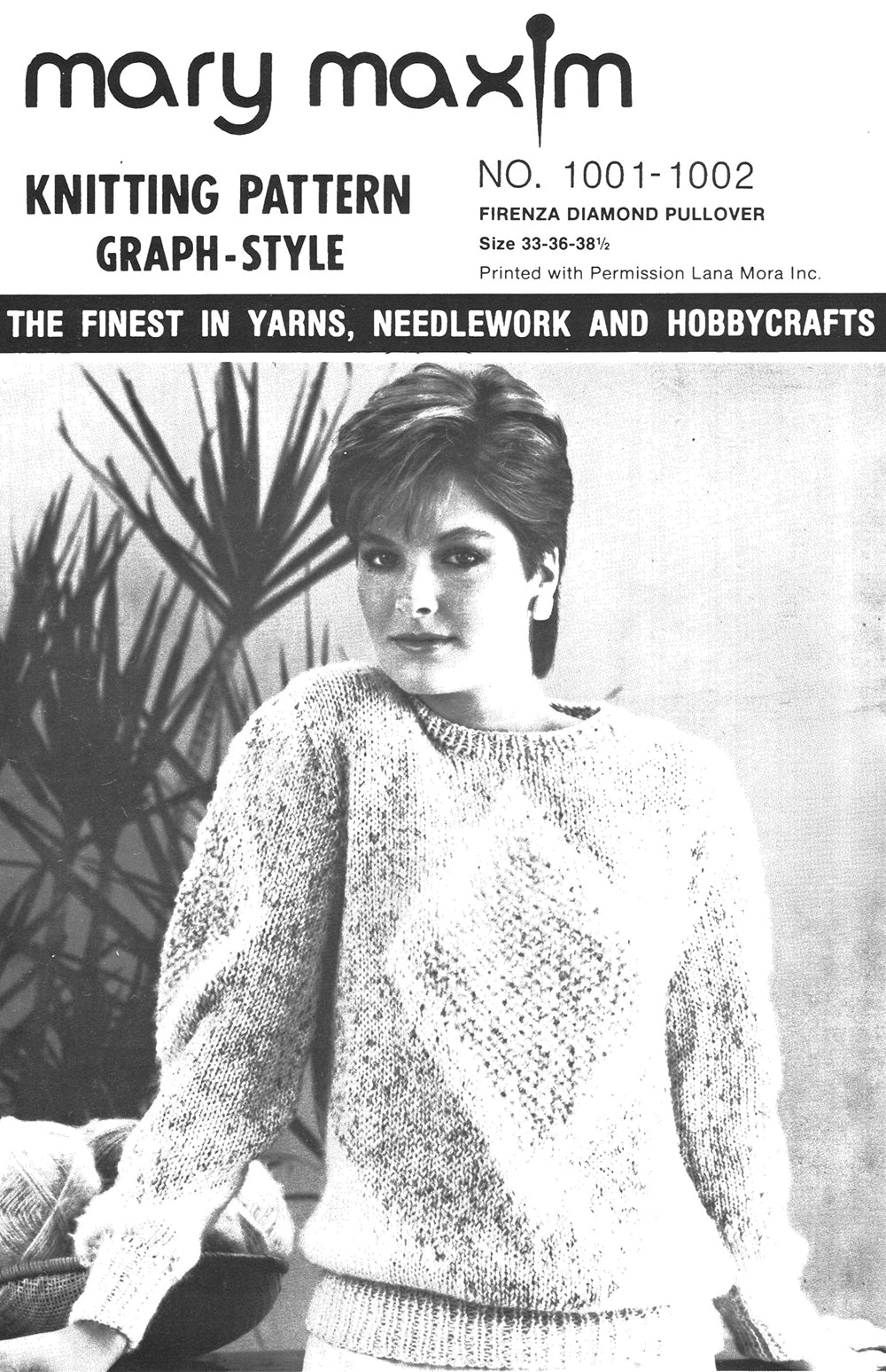 Firenza Diamond Pullover Pattern – Mary Maxim