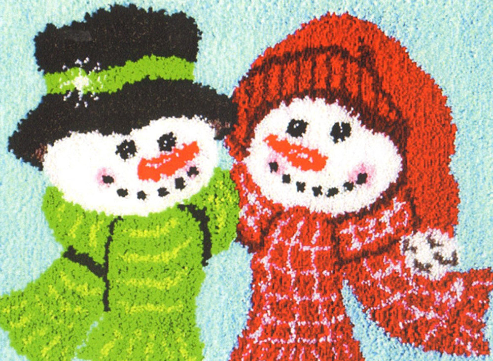 Snow Couple Rug Pattern