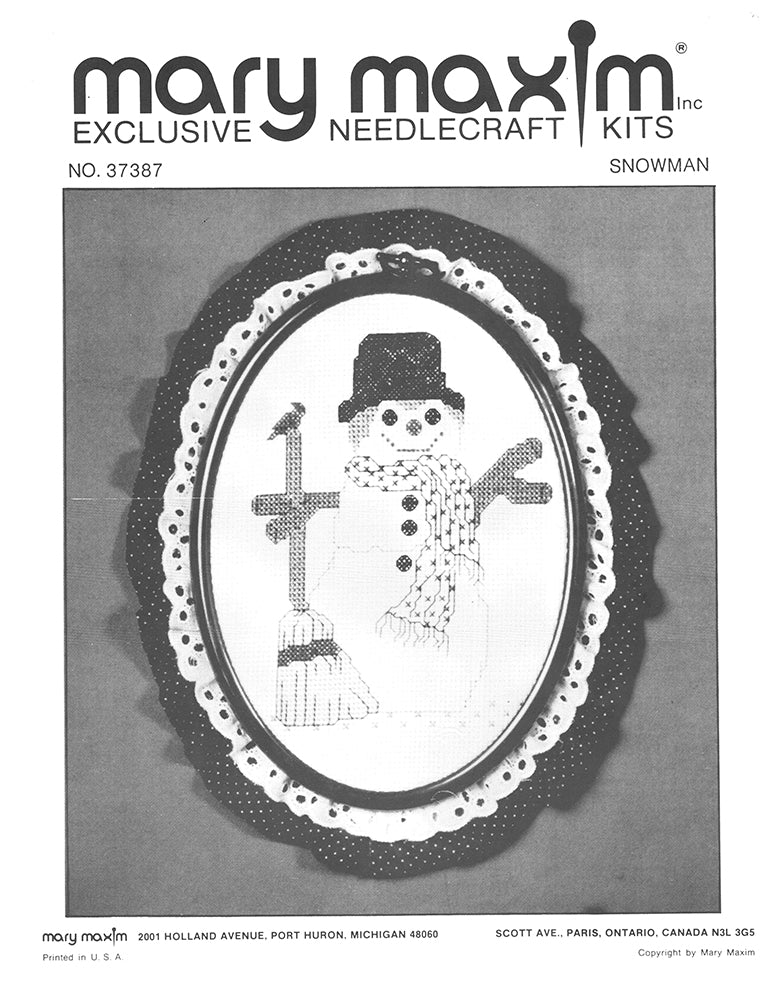 Reindeer Counted Cross Stitch Hoop Kit – Mary Maxim