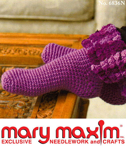 Free Toe-up Slippers Crochet Pattern