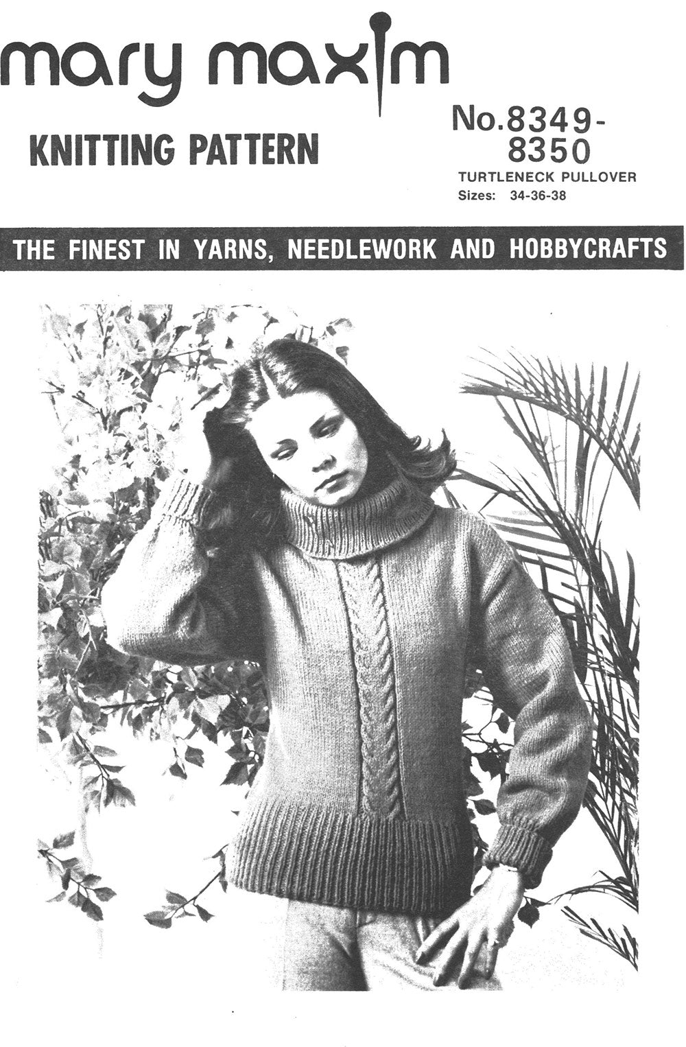 Turtleneck Pullover Pattern – Mary Maxim