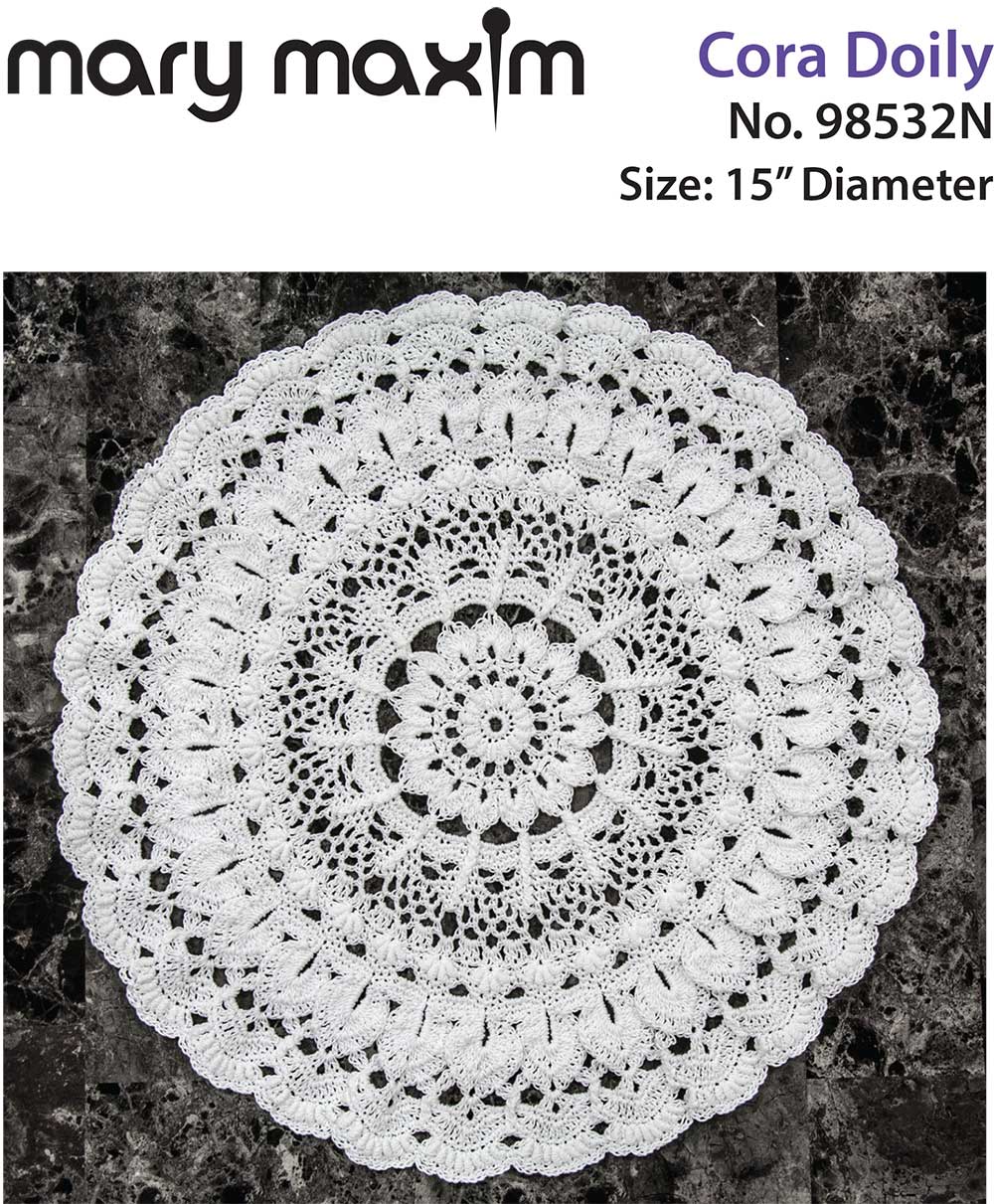 Rosewhirl Doily Pattern – Mary Maxim