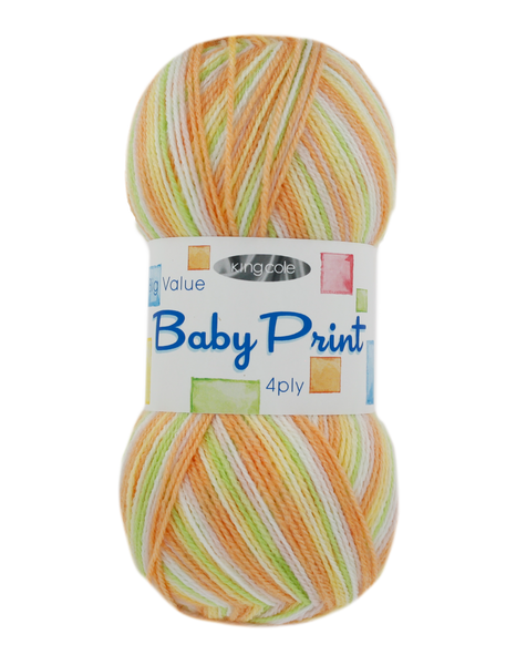 King Cole Big Value Baby Print 4 Ply 100g