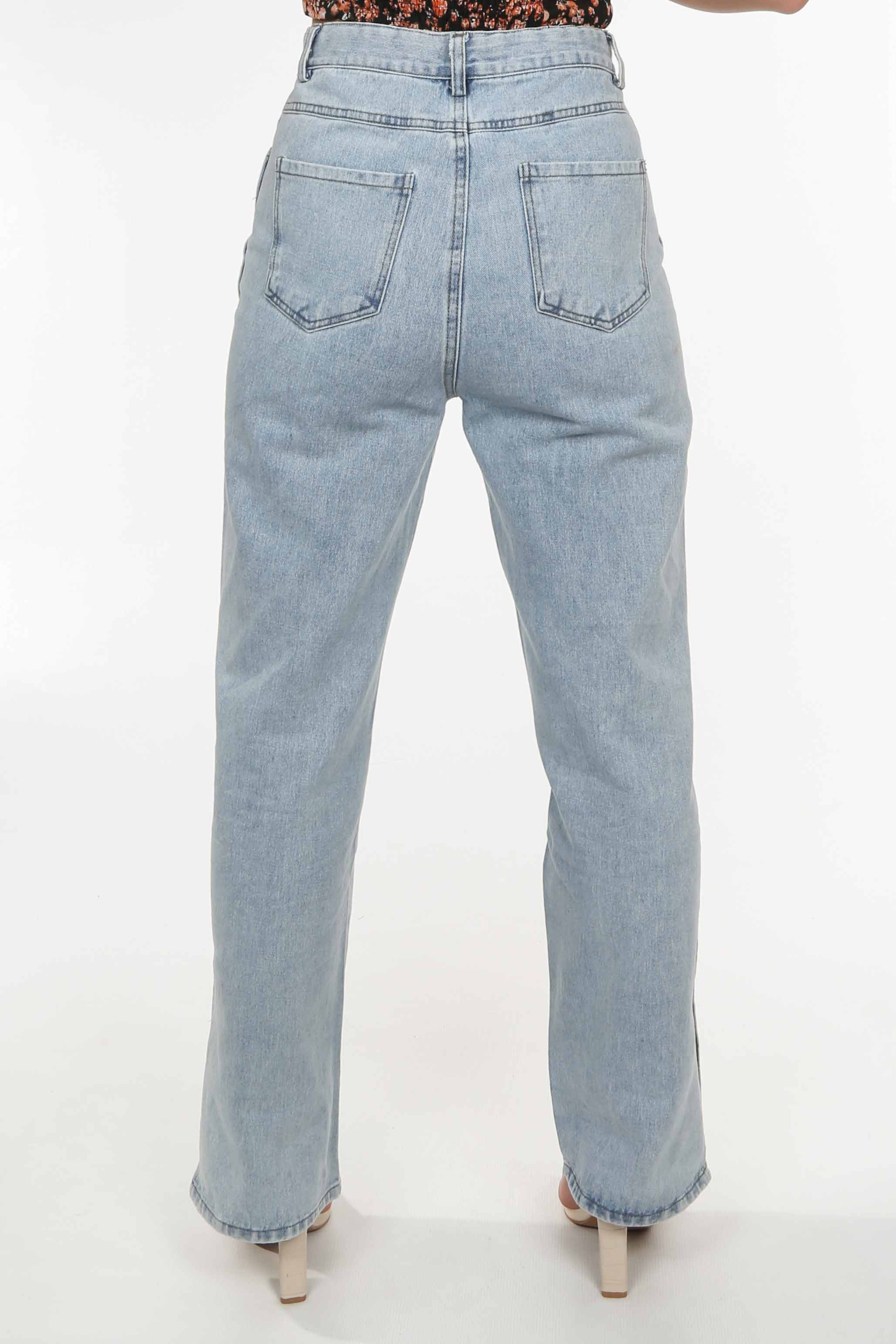 Vintage Wash Split Hem Jeans | Dressed in Lucy