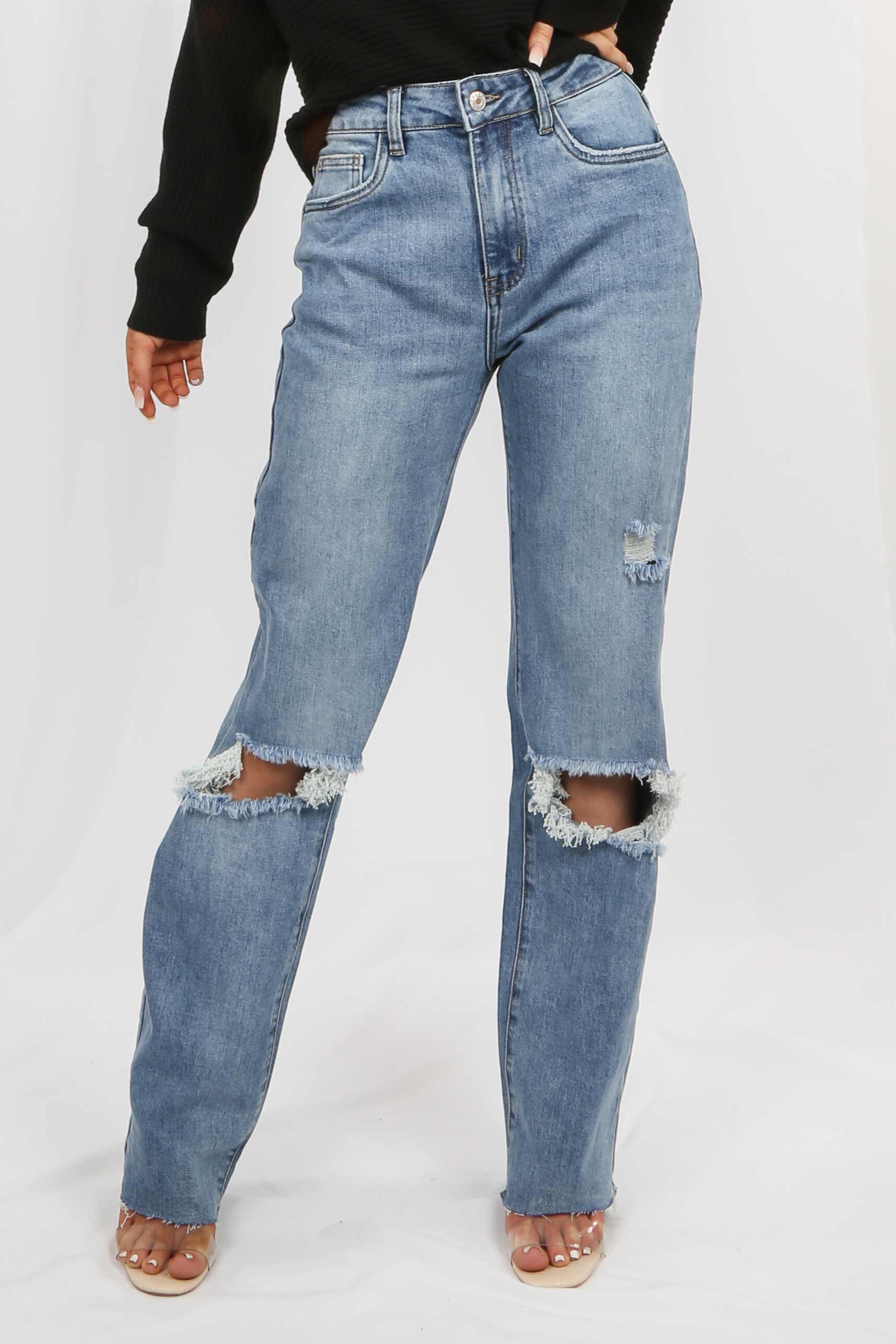 Chelsea Blue '90s Full Length Jeans | Dressed in Lucy