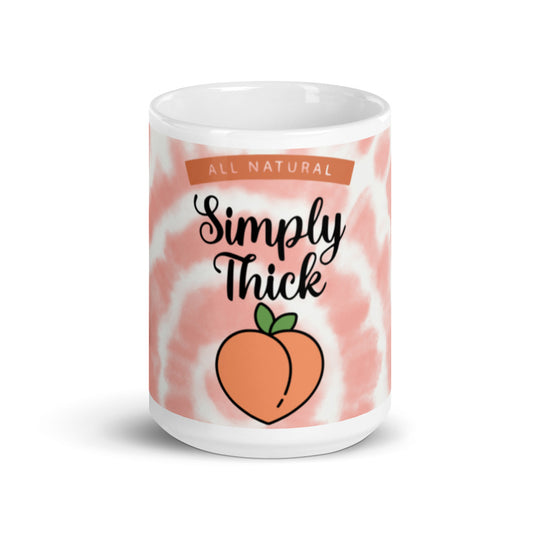 Simply Thick Peach Bubble-free stickers – One Big Peach LLC