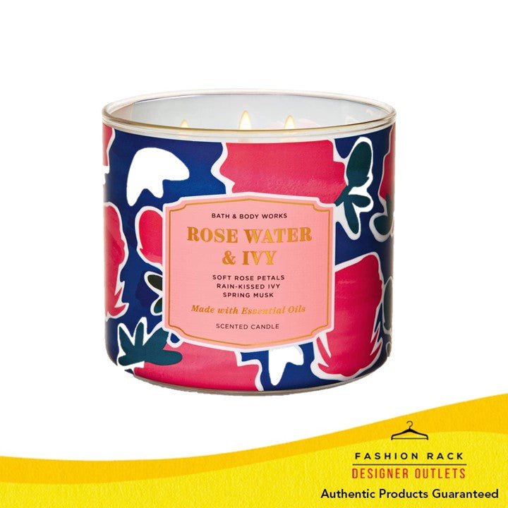 bath and body works rose water and ivy candle