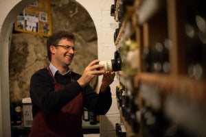 Colm McCan in Ballymaloe House cellar