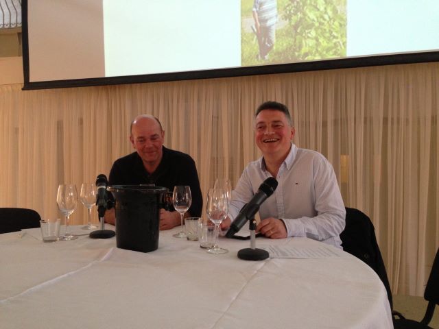 Pascal (right) at the Ballymaloe Grain Store Natural Wine tasting night