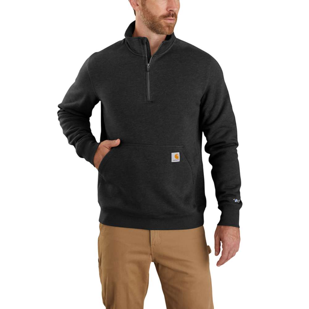 Carhartt Force Relaxed Fit Midweight 1/4 Zip Pocket Sweatshirt ...