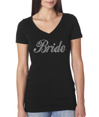 Bride Rhinestone T-shirt...We customize! | Crystal Art Designs