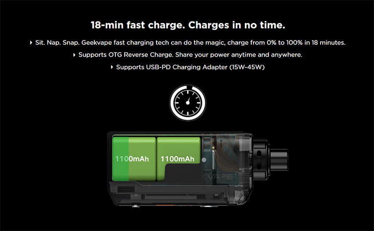 18 Minute Fast Charging