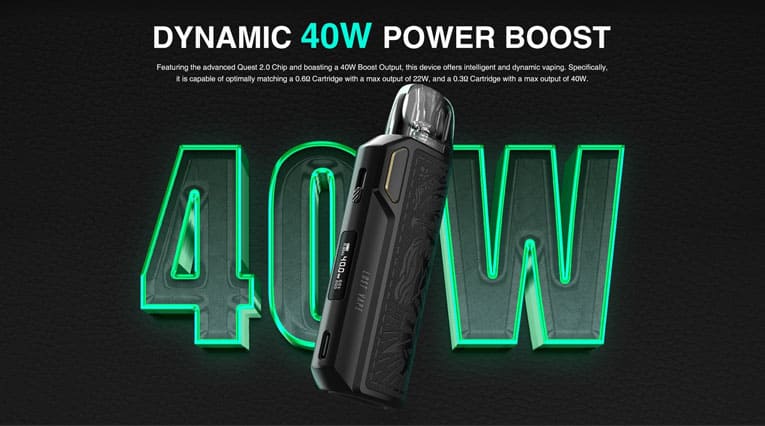 Dynamic 40W Power Boost.