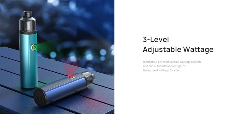 Three level adjustable wattage.