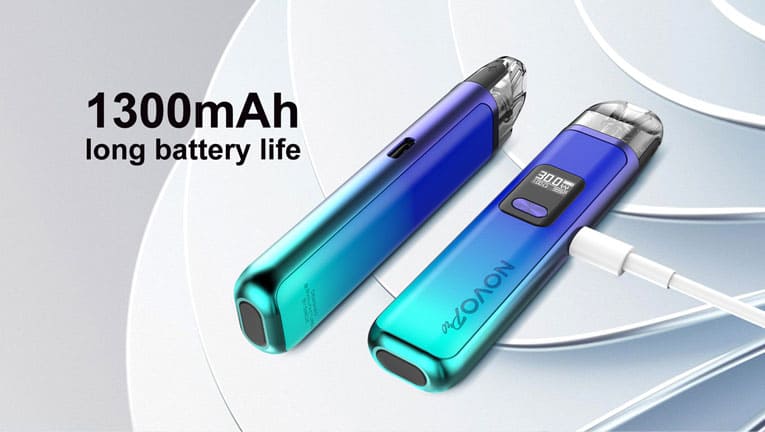 Built-in 1300mAh battery that offers all day vaping.