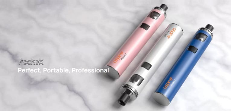 Description banner of PockeX vape kit.