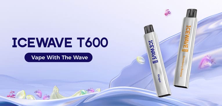 Description banner for T600 disposable vape by Voopoo.