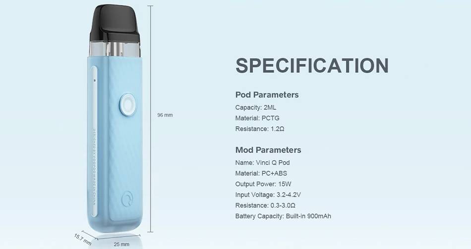 Vinci Q Pod Specifications