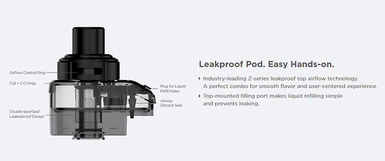 Leakproof pod