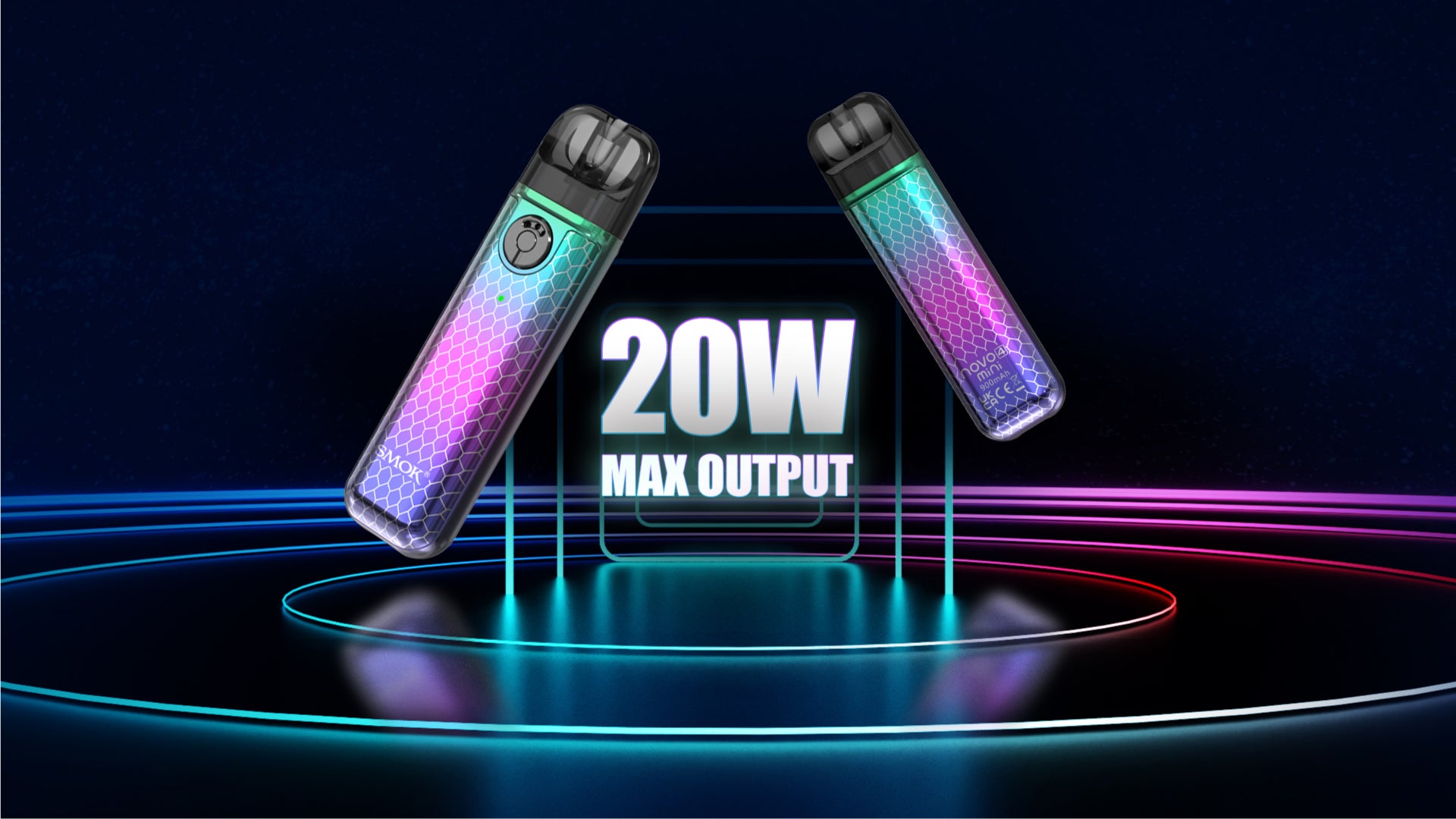 20W Maximum power output