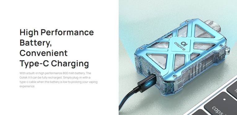 Device on charge to highlight type-C fast charging.