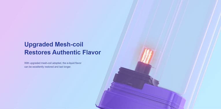 Upgraded mesh coil design to restore authentic flavour.