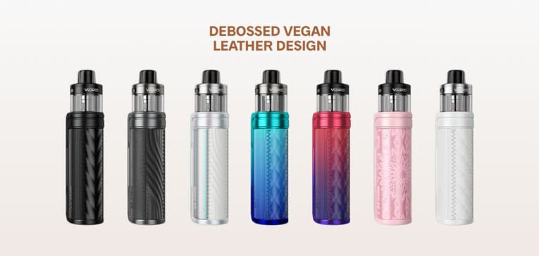 Debossed vegan leather design on the Drag S2 offers a comfortable hold and design.