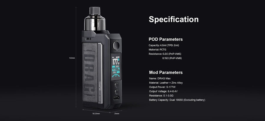 voopoo-drag-max-specifications