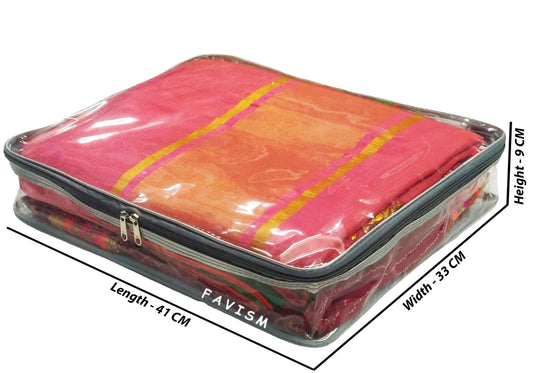 DIVYANA Transparent Saree Cover/Plastic Bag/Self Adhesive Resealable Plastic  Pouch Bag Packet - 14x16 inch + 2 inch Flap (200 Pcs) : Amazon.in:  Industrial & Scientific