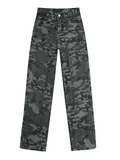 Green Camo Washed Cargo Jeans - HouseofHalley