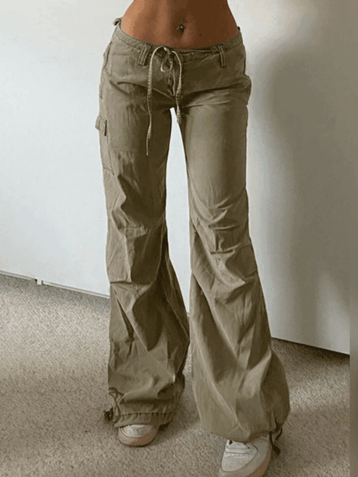 Straight Leg Pocket Cargo Pants