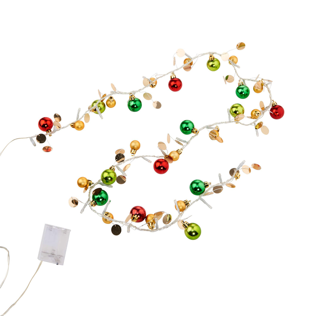 Jolly Lights Led Xmas Ball Chain G R Y Butlershome Ie