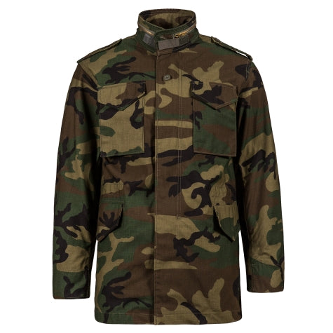 Alpha M65 Field Jacket Woodland Camo Manufactured To Military Specifi The Surplus Guy