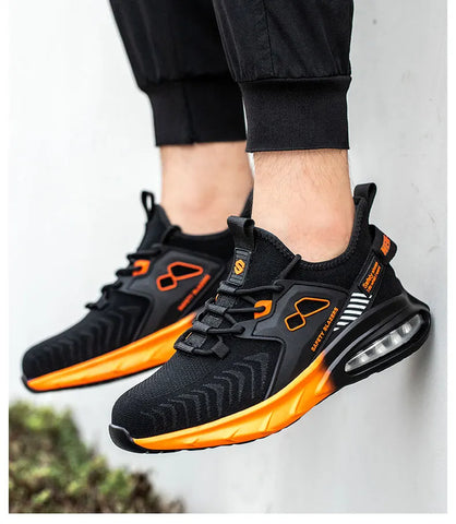 Chaussures De Sécurité à Coussin D'air Orange