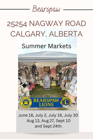 Home Stitchery Decor Announces Dates they will be at the Bearspaw Lions Farmers Market in 2023