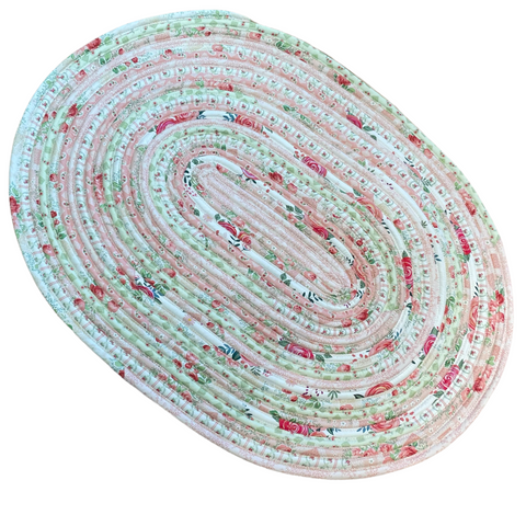 Pink Jelly Roll Rug For Sale. Washable Pink Nursery Room Accent Rug