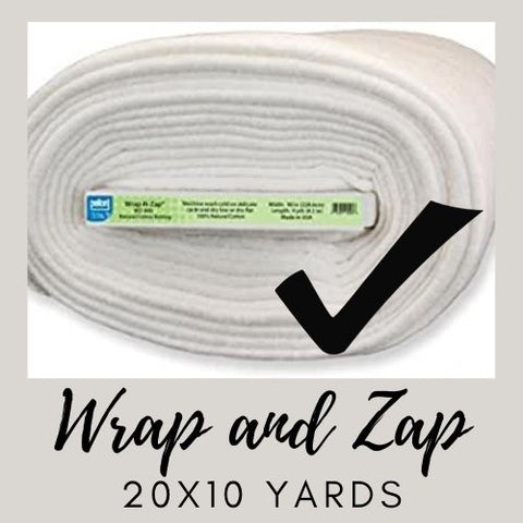 Wrap and Zap batting used by Home Stitchery Decor