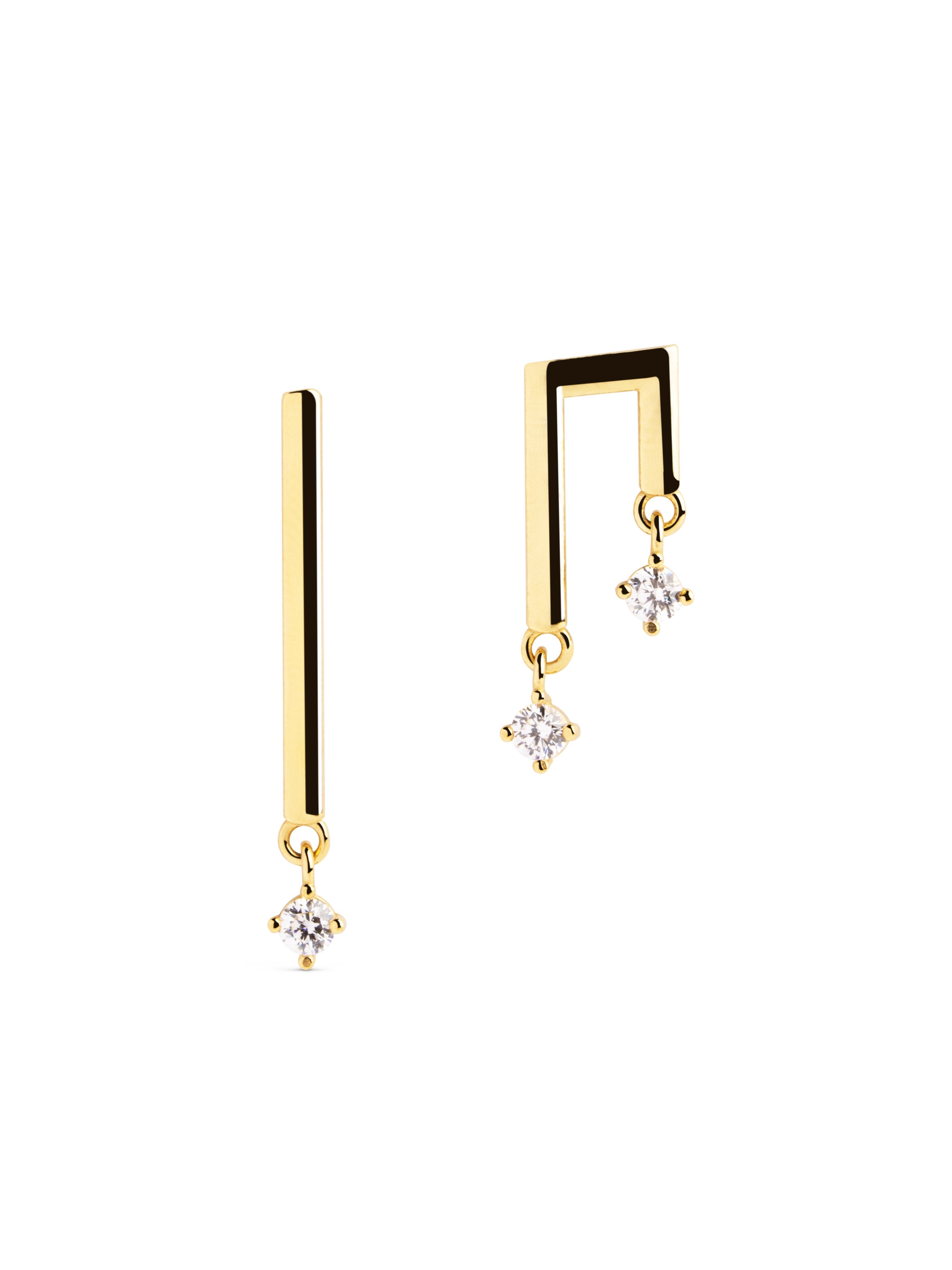 Levels Spark Gold Earrings - Singularu product image