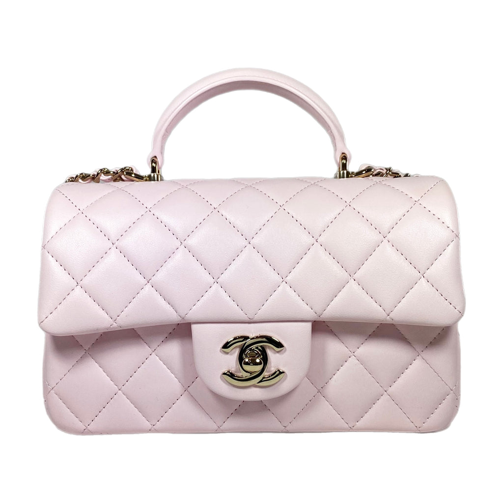 Chanel Pink Timeless mini rectangle flap bag Leather ref.384742 - Joli  Closet