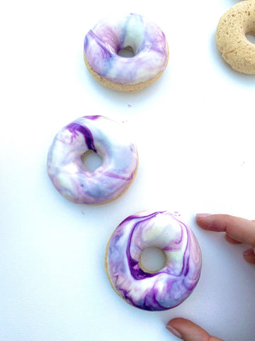 marbled donut icing 