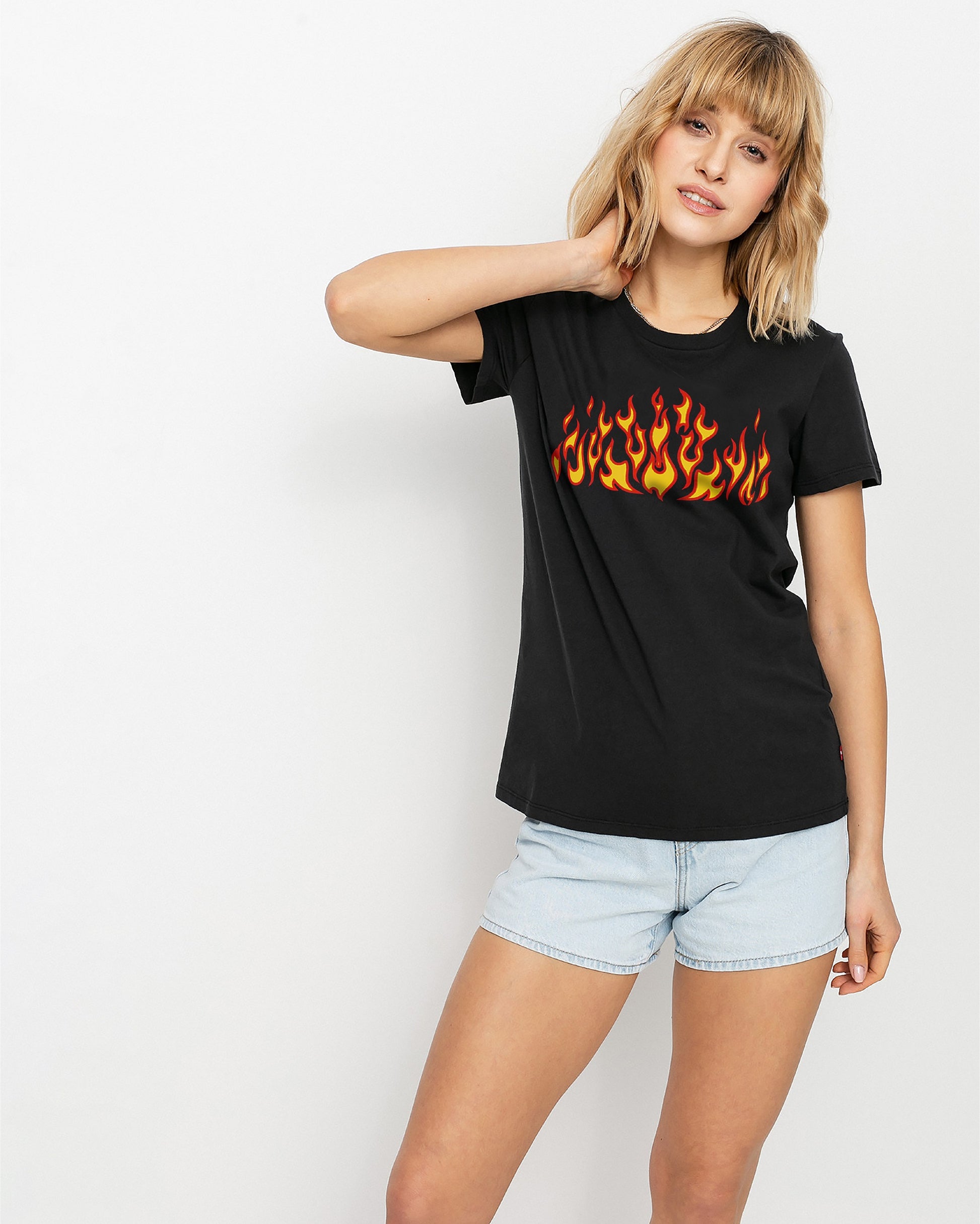 CAMISETA FLAME NEGRA – ZIZI