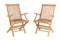 SALENTO - Cadeiras de jardim em Teca com apoios de braço