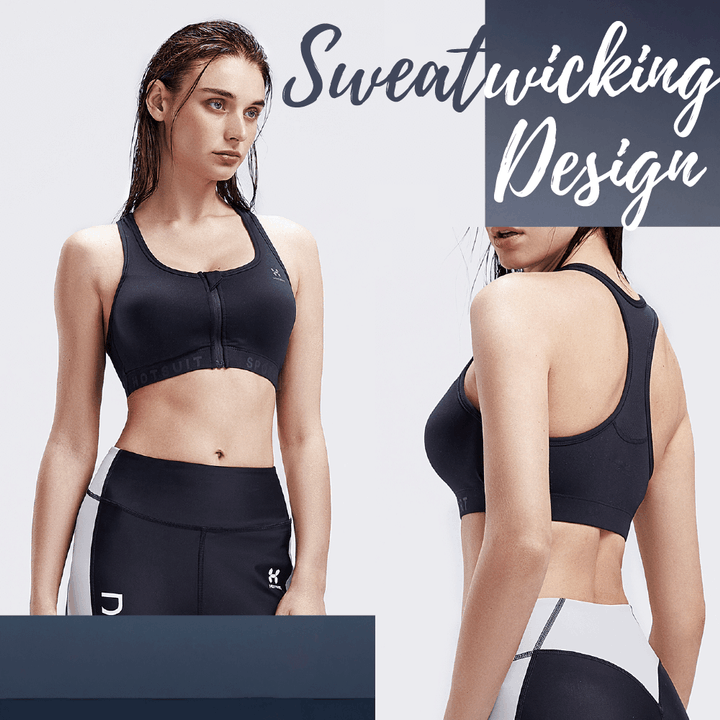 absolute zip sports bra