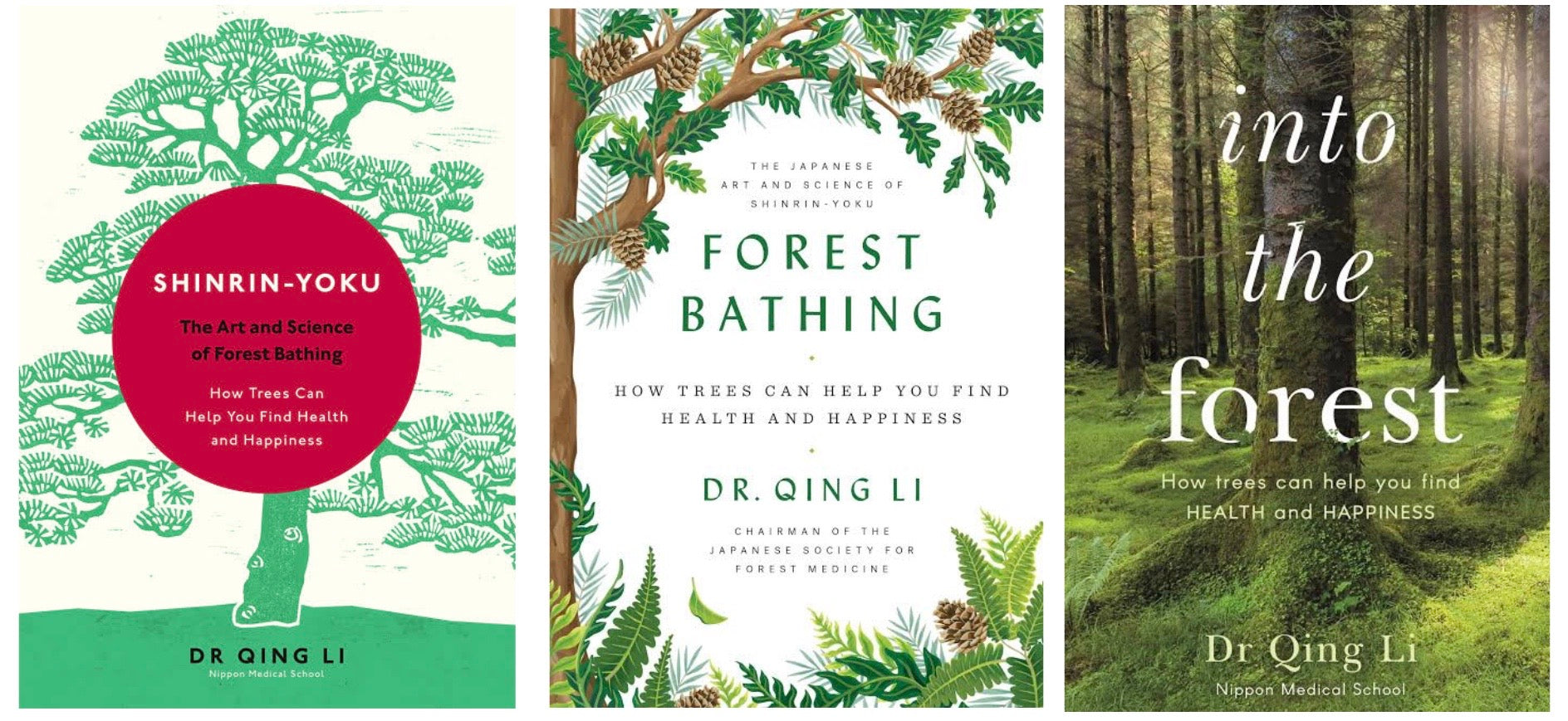 Forest Bathing book cover by Dr Quing Li 