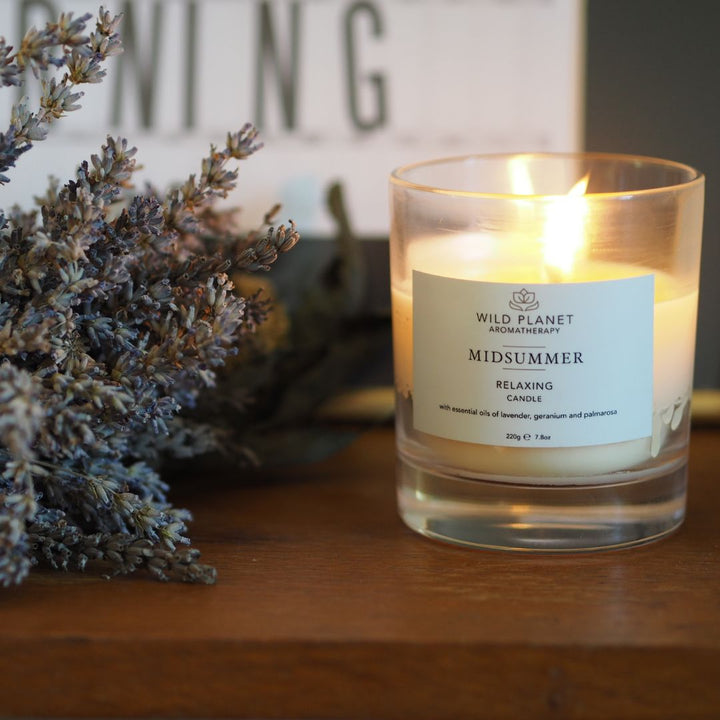 Midsummer Relaxing Candle | Wild Planet Aromatherapy UK