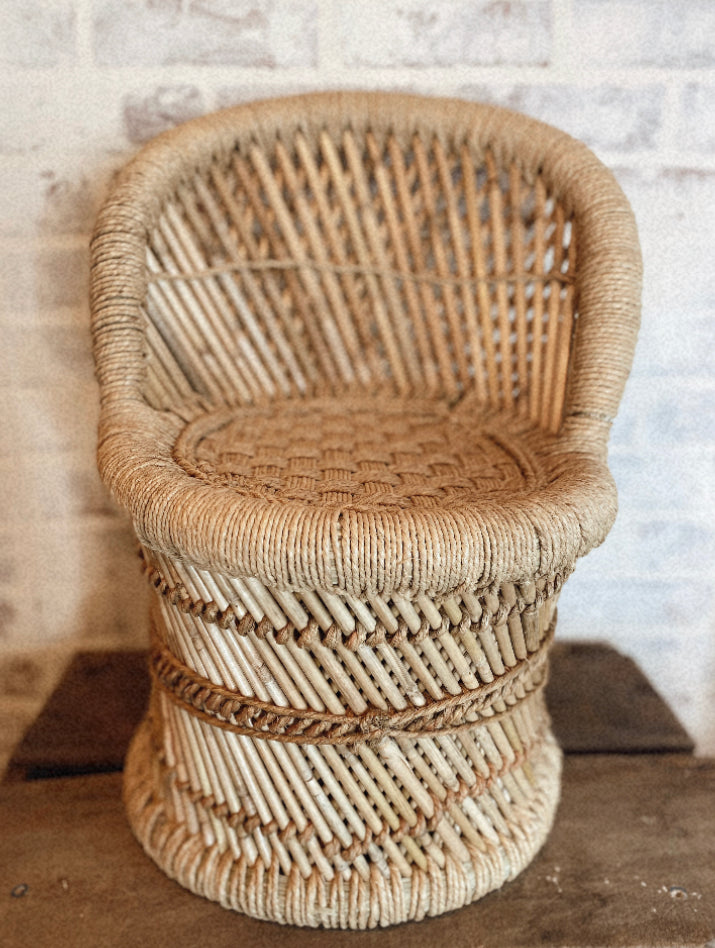 woven rope chair