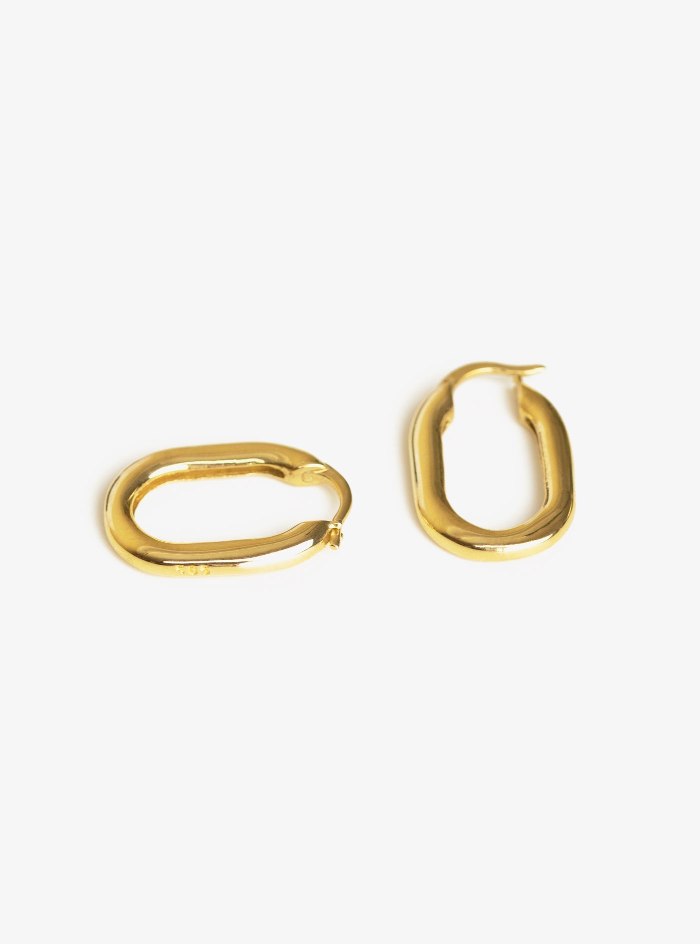 Bold Elongated Hoop Earrings