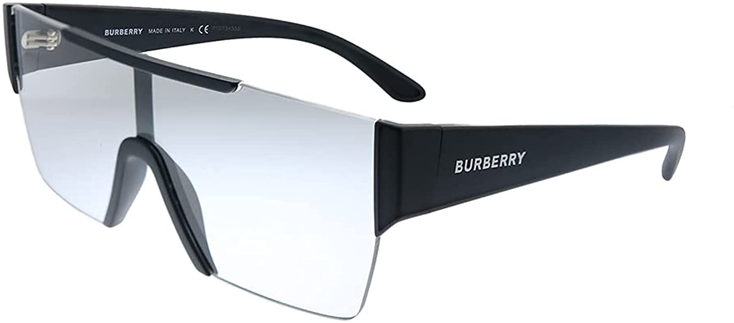 Burberry Sunglasses BE4291 34641W 38mm Matte Black / Clear Lens - nyIwear