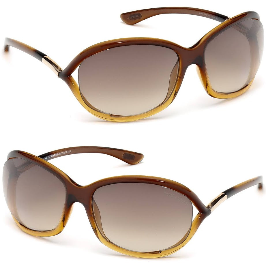 Tom Ford Sunglasses Women's Alistair TF524 54H Shiny Red Havana/Brown  Polarized