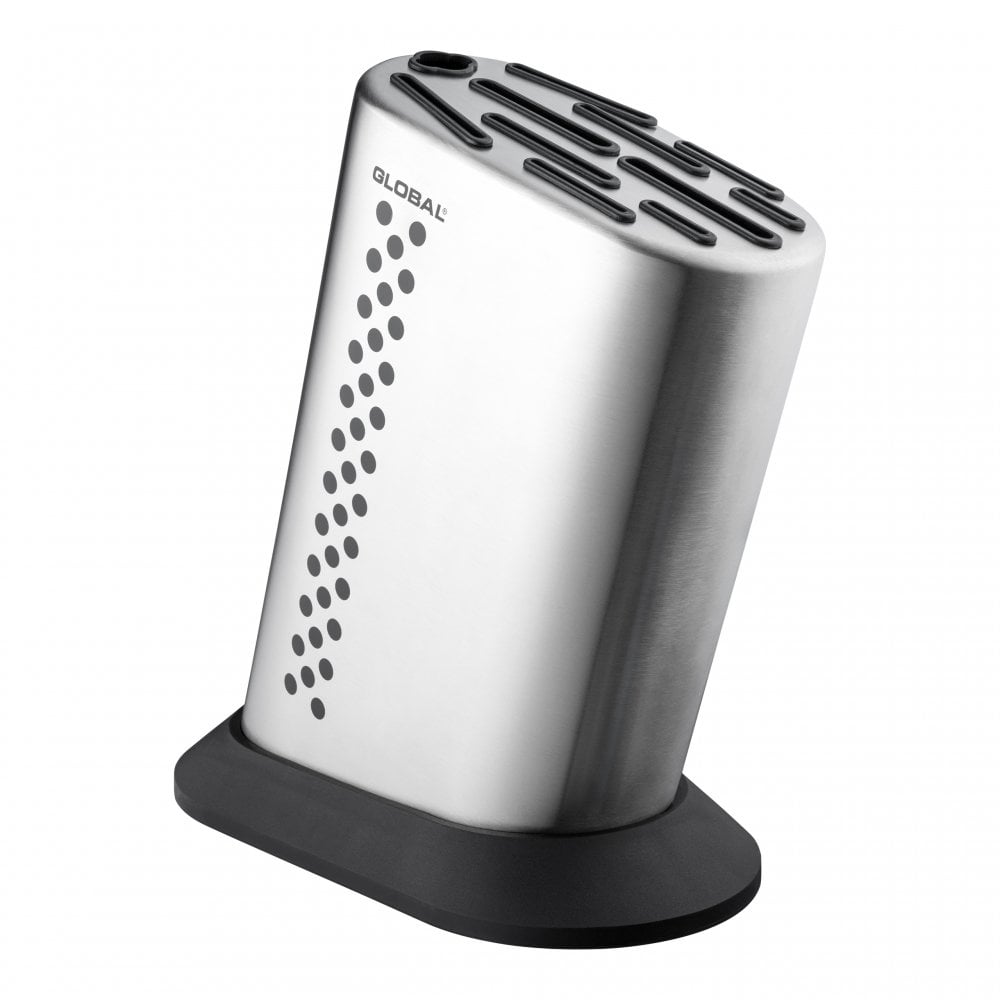 Global Stainless Steel Dotted Knife Block for up to 10 Global Knives - G-835/BD